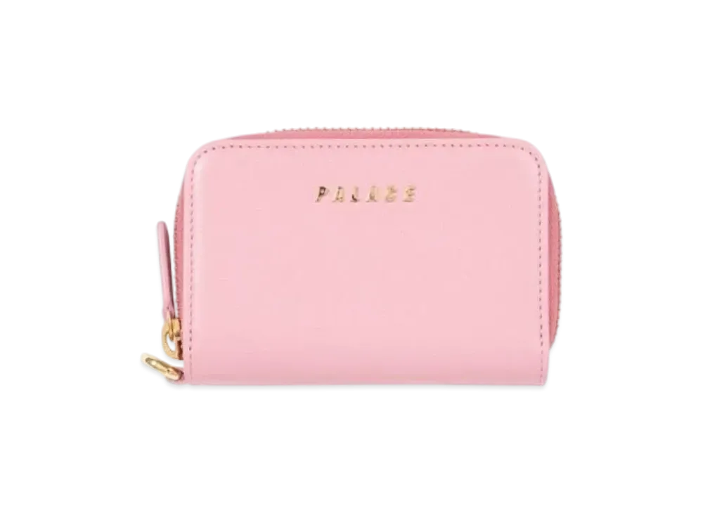 PALACE Leather Zip Wallet "Pink"