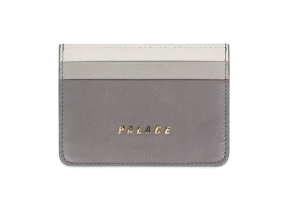 PALACE Leather Card Holder "Grey"