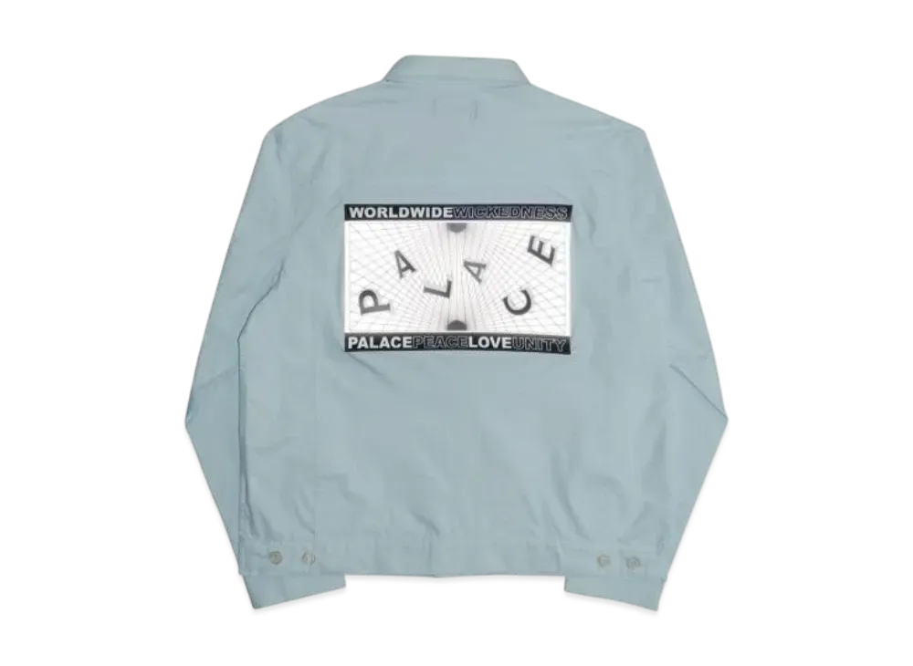 PALACE Griddle Shell Jacket "Light Blue"