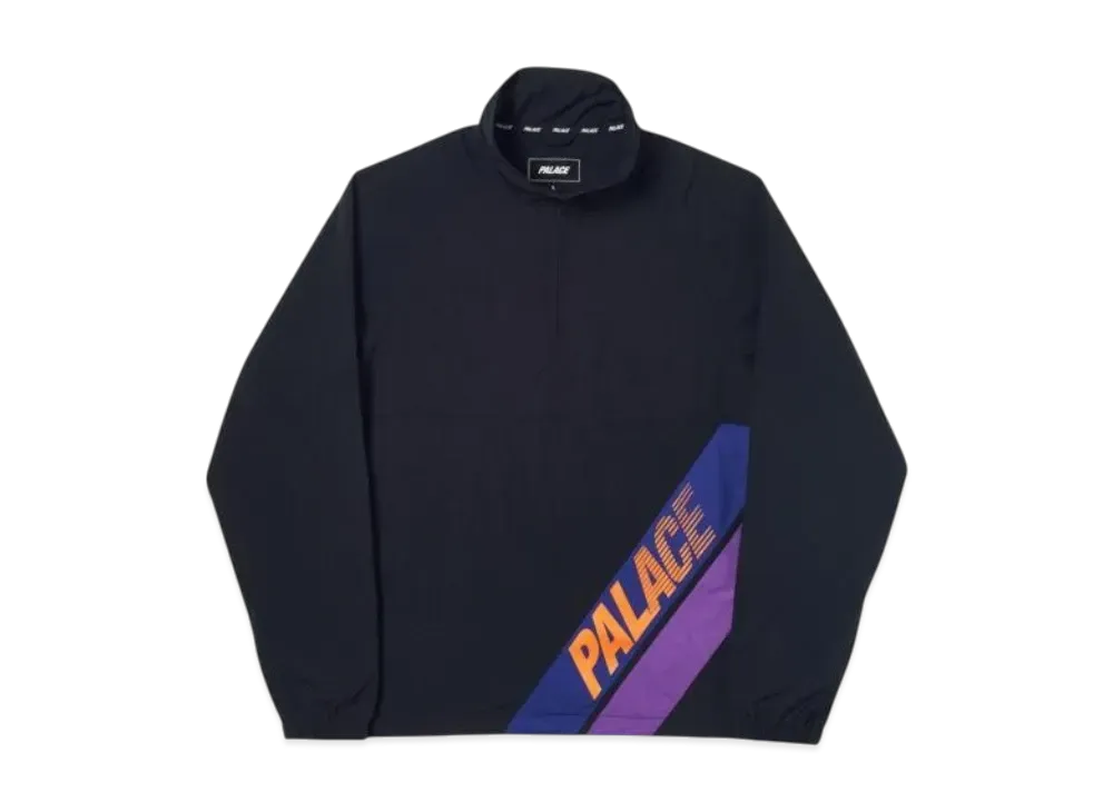 PALACE Pal Beam Cotton Shell 1/4 Zip "Black"