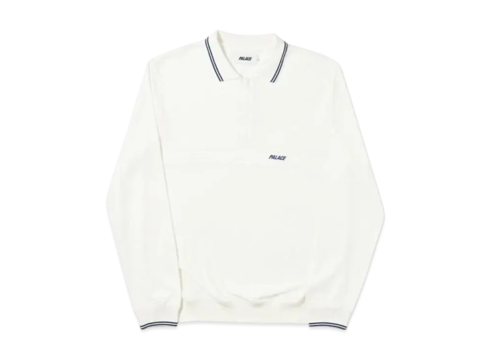 PALACE Air-Flex Zip Crew "White"