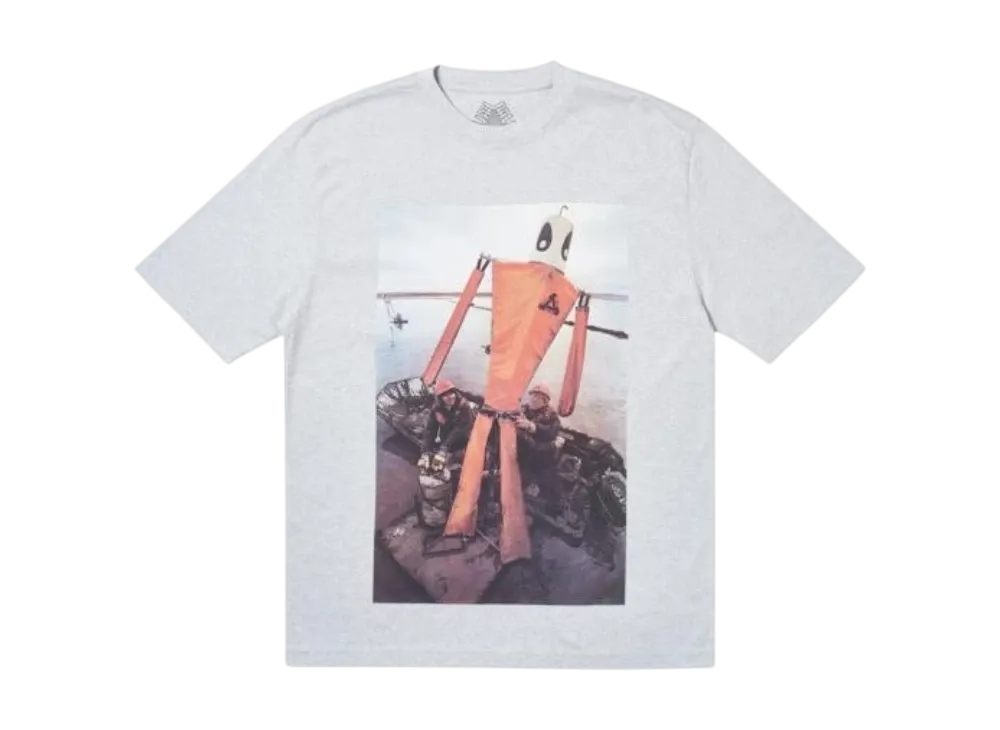 PALACE Slick T-Shirt "Grey Marl"