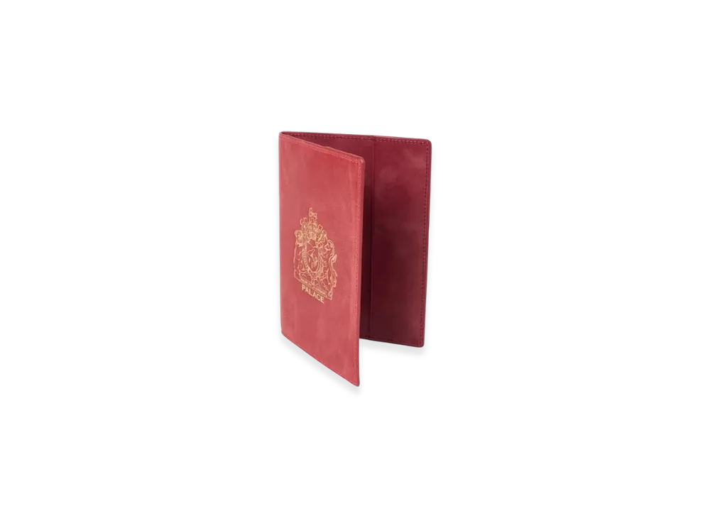 PALACE Leather Passport Case "Red"
