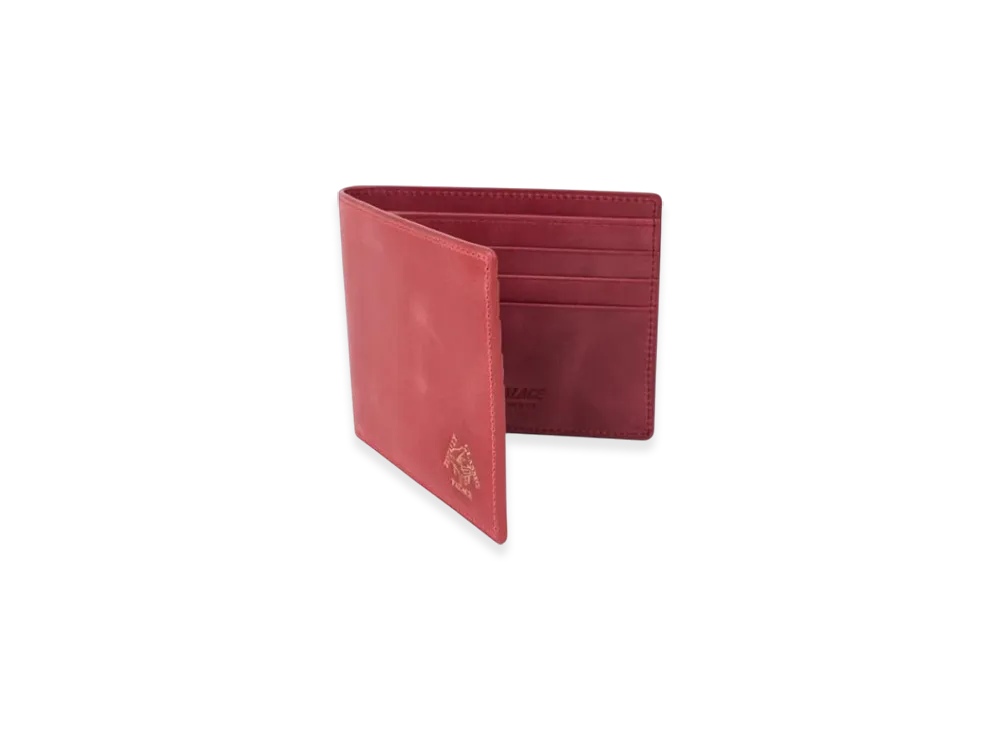 PALACE Leather Billfold Wallet "Red"