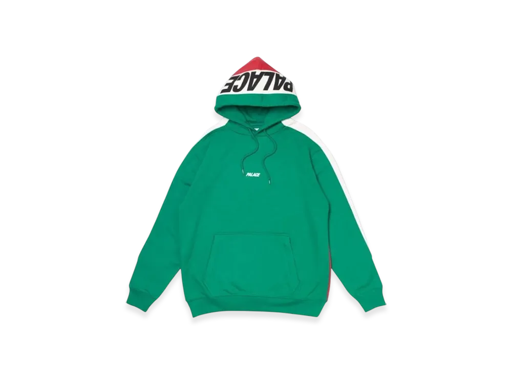 PALACE Catch Up Hood "Green White"