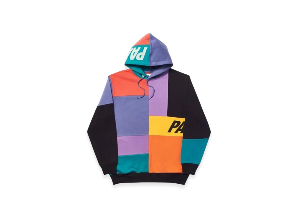 PALACE Patch Hood "Black Multi"