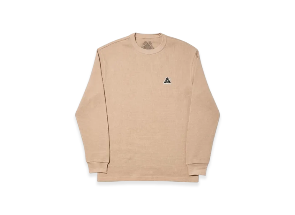 PALACE Sofar Waffle Longsleeve "Sesame"