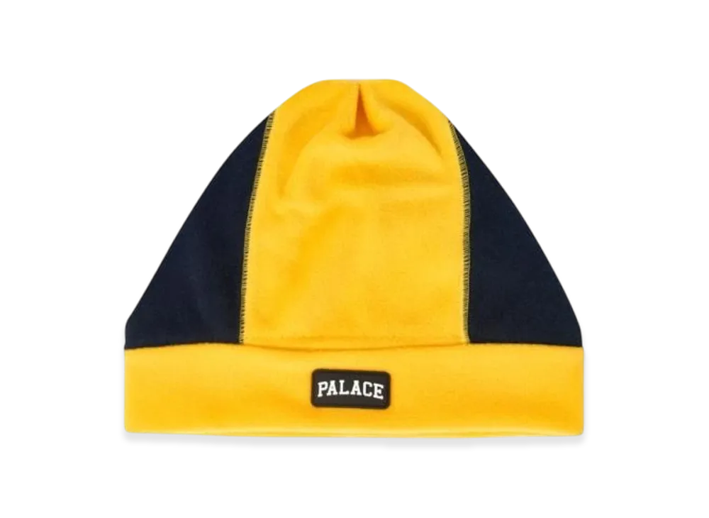 PALACE Pal Fleece Beanie "Yellow Navy"