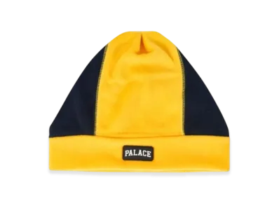 PALACE Pal Fleece Beanie "Yellow Navy"