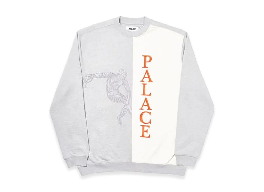 PALACE Discuss Crew "Grey Marl"