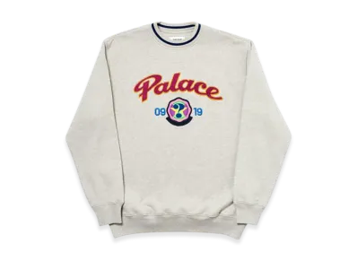 PALACE Hi-Sport Crew "Grey Marl"