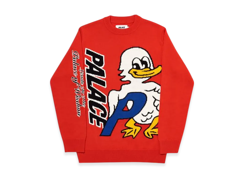 PALACE Duck Out Knit "Red"