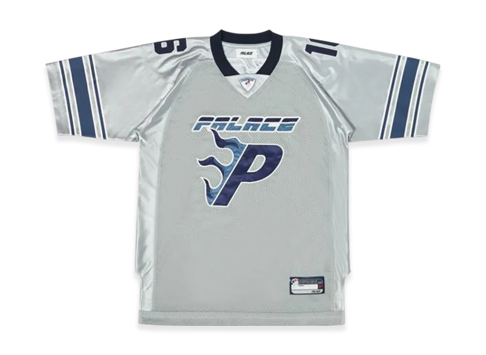 PALACE Flaming P American Football Jersey "Grey"