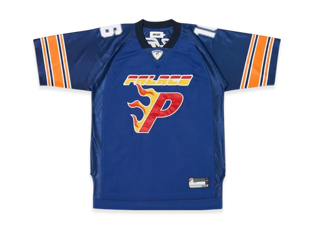PALACE Flaming P American Football Jersey "Blue"