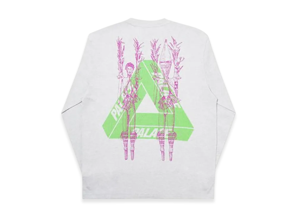 PALACE Pair Of Hippys Longsleeve "Grey Marl"