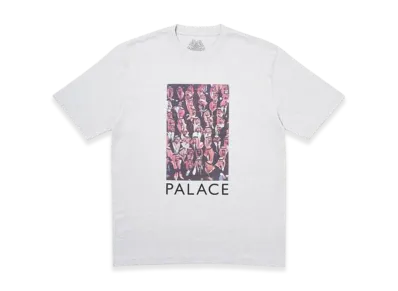 PALACE Large Up T-Shirt "Grey Marl"