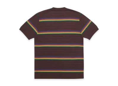 PALACE Mershy-Pea Stripey T-Shirt "Burgundy"