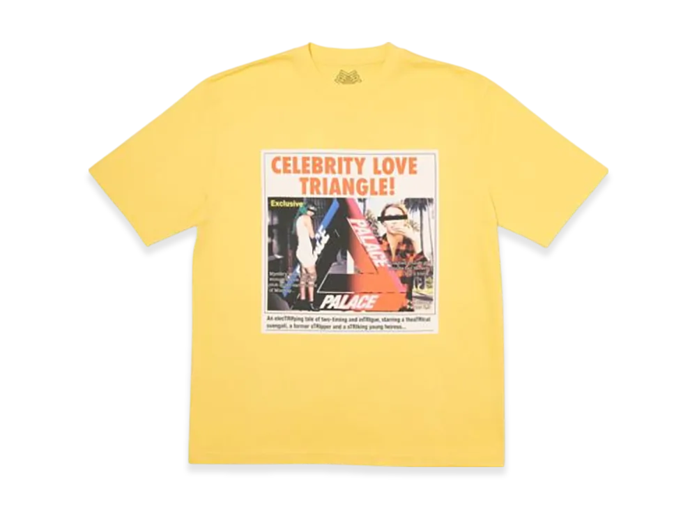 PALACE Love Triangle T-Shirt "Yellow"