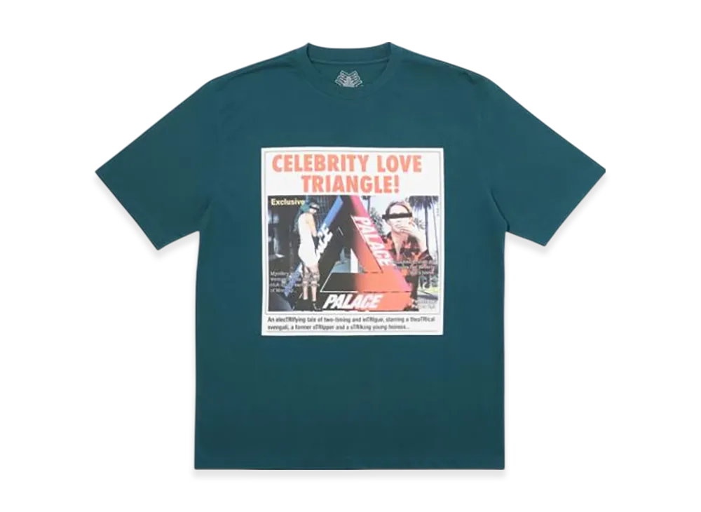 PALACE Love Triangle T-Shirt "Dark Green"