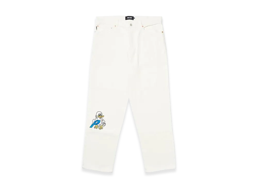 PALACE Quacked Jean "White"
