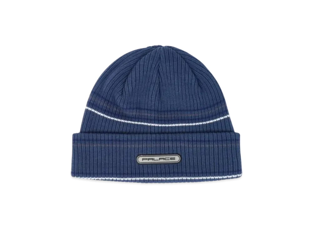PALACE Razor Stripe Beanie "Navy"