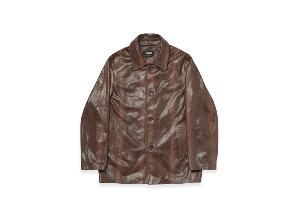 PALACE Leather Jacket "Brown"