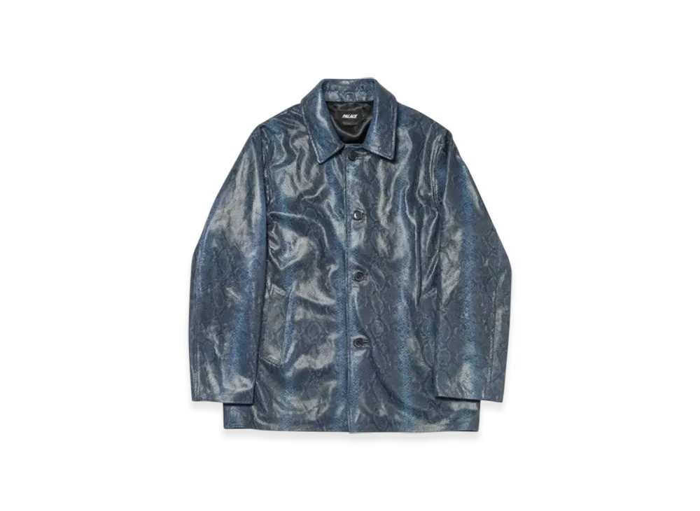 PALACE Leather Jacket "Blue"