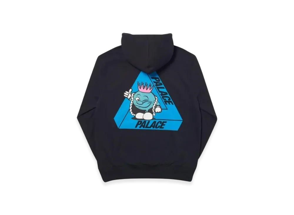 PALACE Tri-Smiler Hood "Black"
