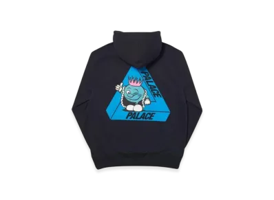 PALACE Tri-Smiler Hood "Black"