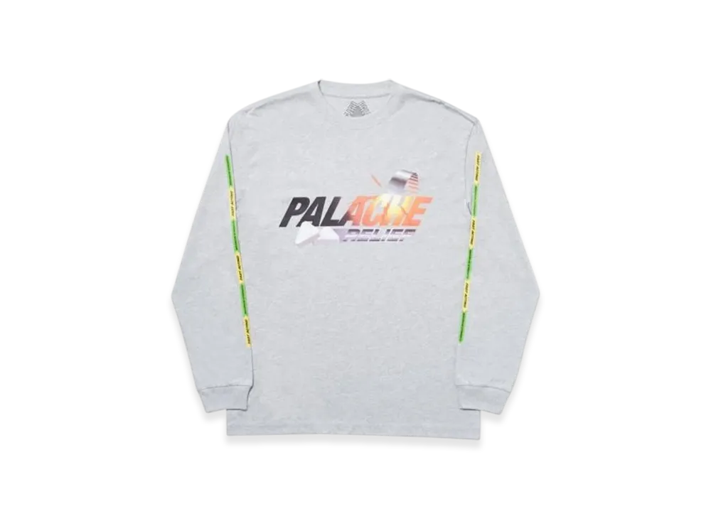 PALACE Palache Longsleeve "Grey Marl"