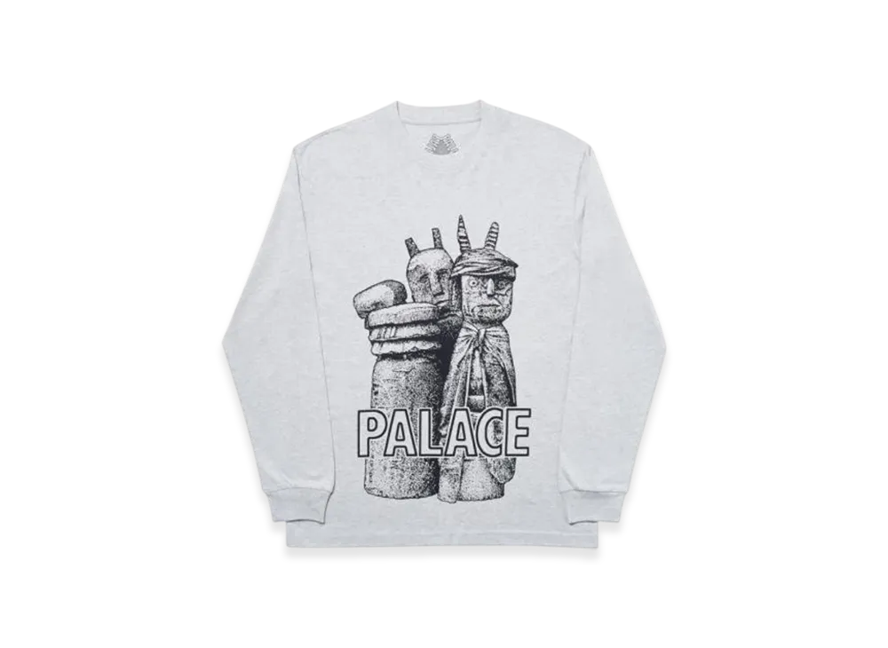 PALACE Winz Longsleeve "Grey Marl"