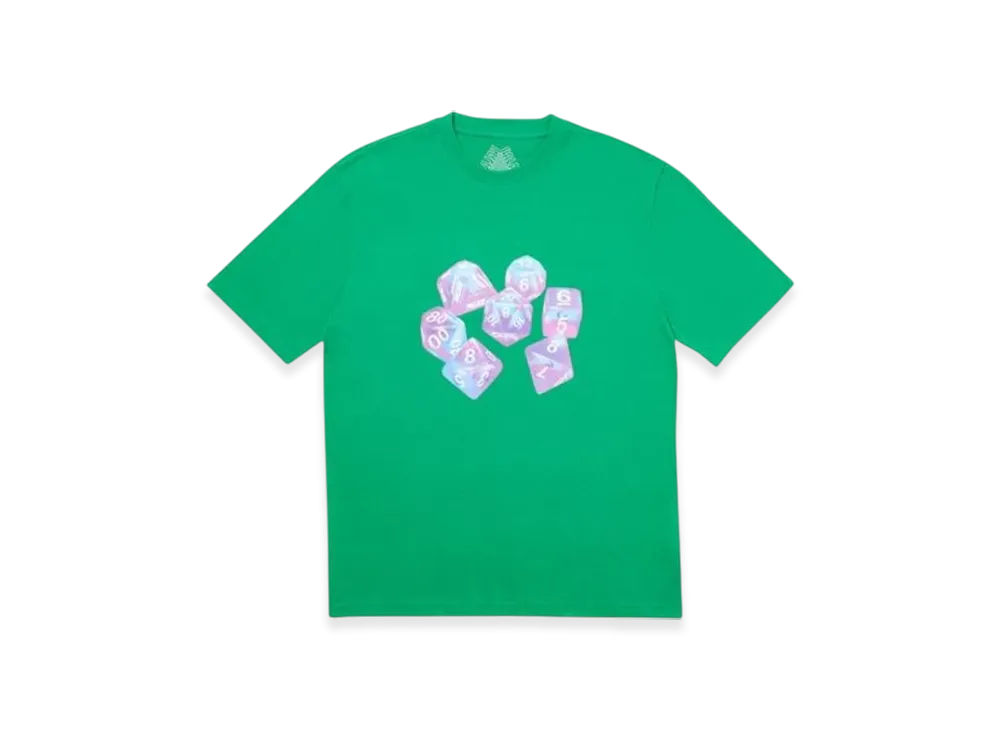 PALACE Roll Das Dice Pay Das Price T-Shirt "Green"