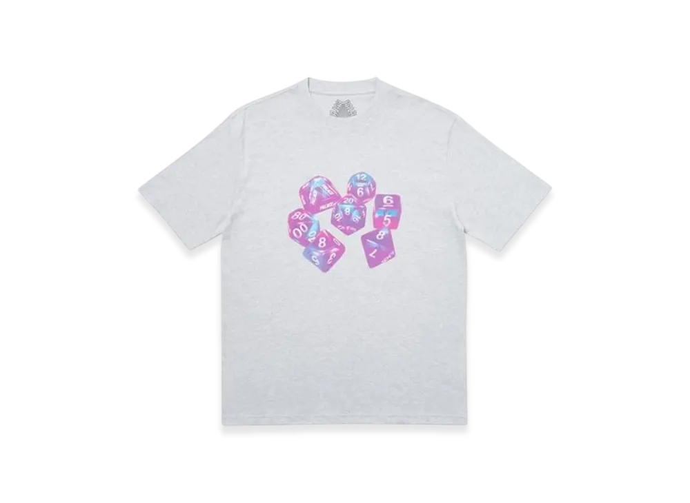 PALACE Roll Das Dice Pay Das Price T-Shirt "Grey Marl"