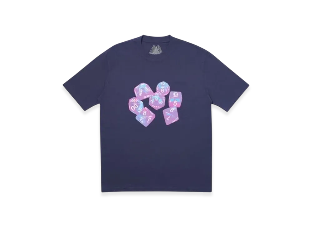PALACE Roll Das Dice Pay Das Price T-Shirt "Navy"