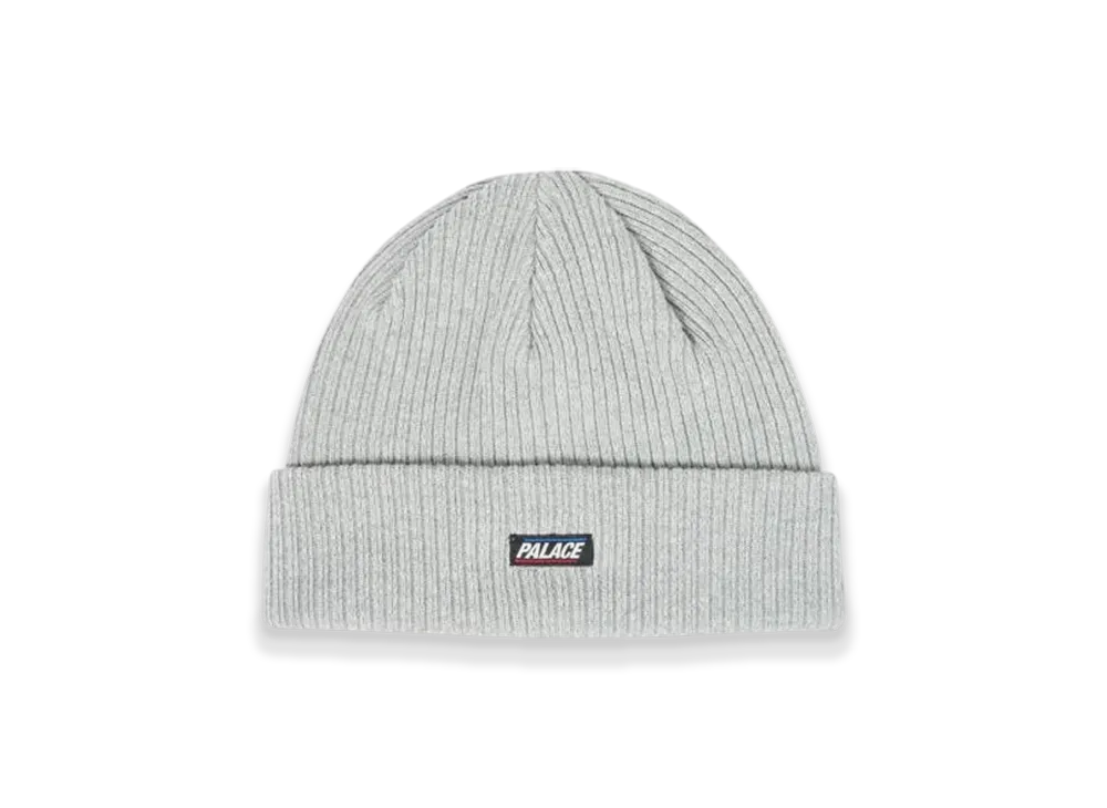 PALACE Chunk Rib Beanie "Grey Marl"