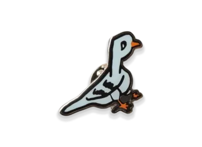 PALACE Pigeon Hole Pin Badge "Grey"