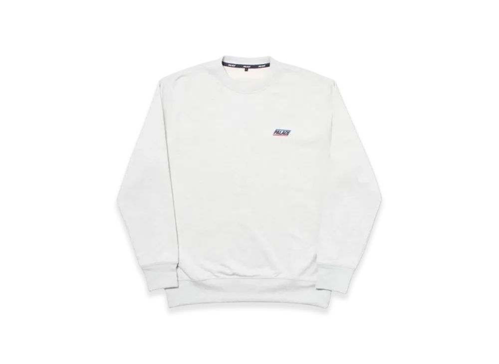 PALACE Basically a Crew "Light Grey Marl"