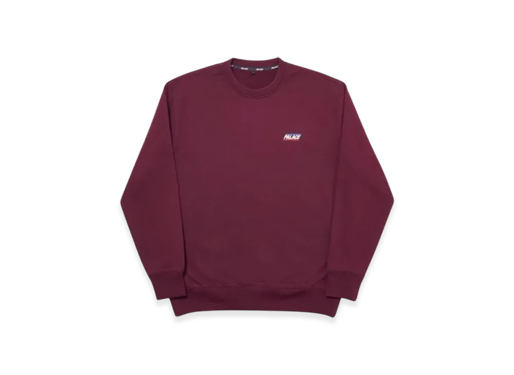 PALACE Basically a Crew "Burgundy"