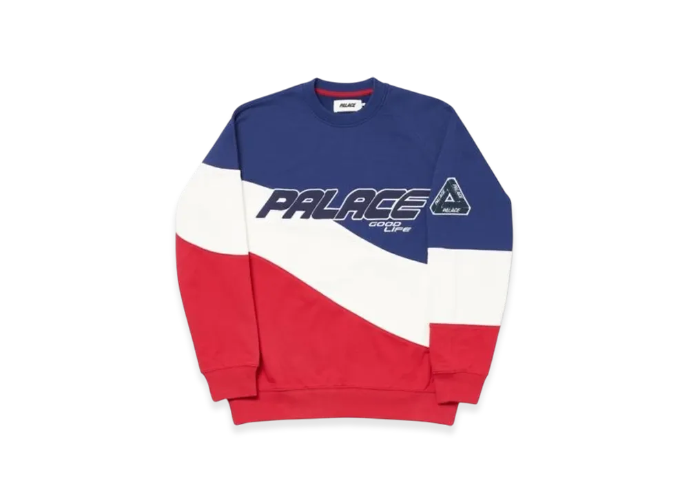PALACE Sign Das Waver Crew "Blue White"