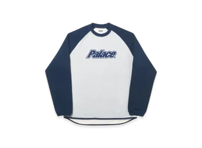 PALACE Blinder Crew "Navy Grey Marl"