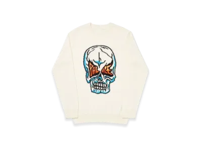 PALACE Skull Knit "White"