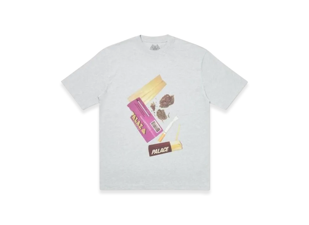PALACE Skin Up Monsieur T-Shirt "Grey Marl"