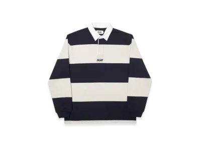 PALACE Striped Rugby "Black Grey"