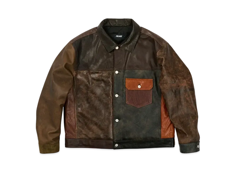 PALACE Patchy Leather Jacket "Multi"