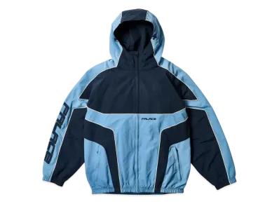 PALACE Piped Hooded Shell Jacket "Blue"