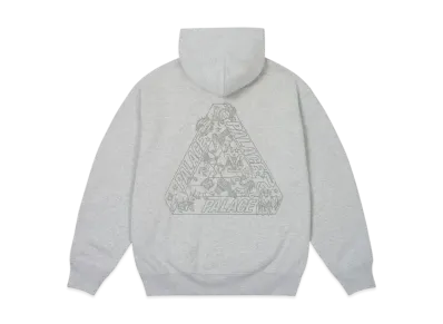 PALACE Zodiac Tri-Ferg Hood "Grey Marl"