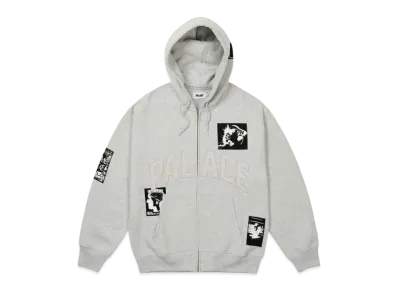 PALACE Patch Up Zip Hood "Grey Marl"