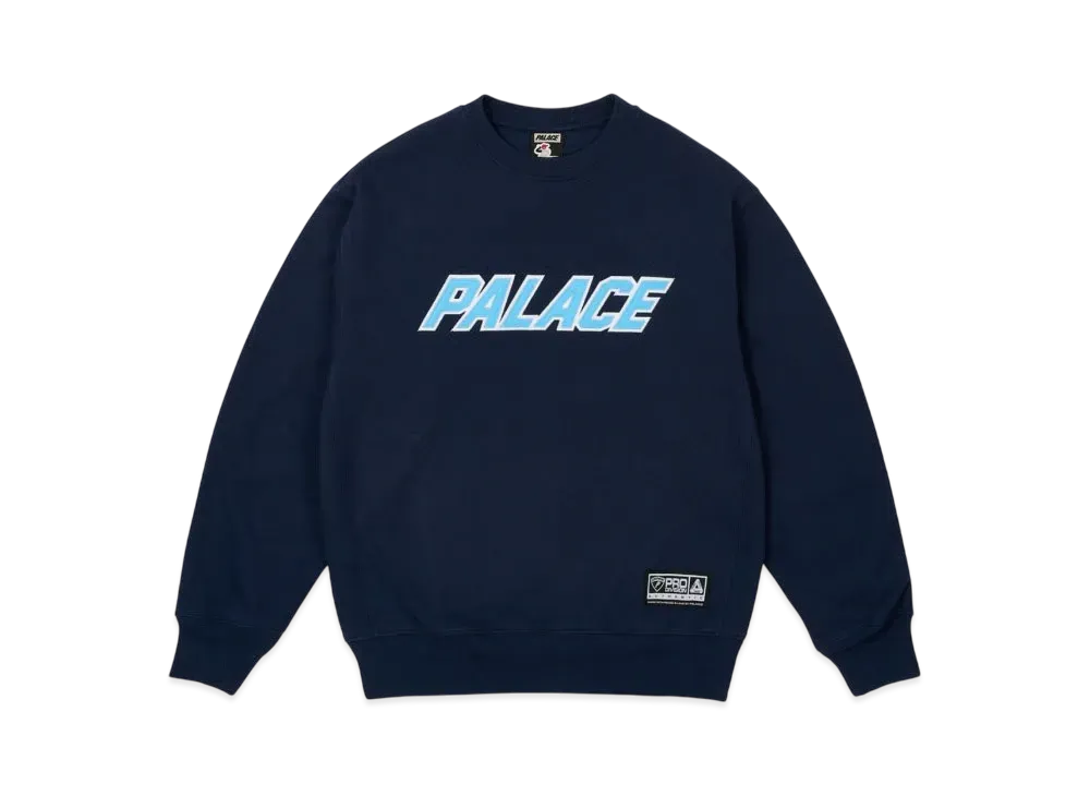 PALACE Applique Team Crew "Navy"