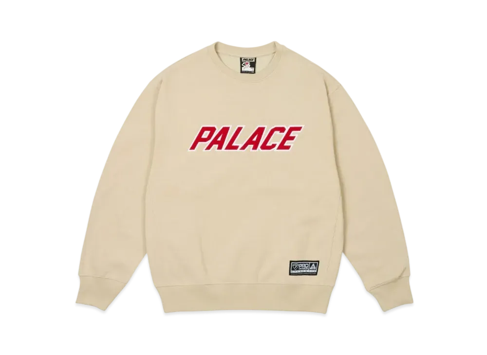 PALACE Applique Team Crew "Stoney Grey"