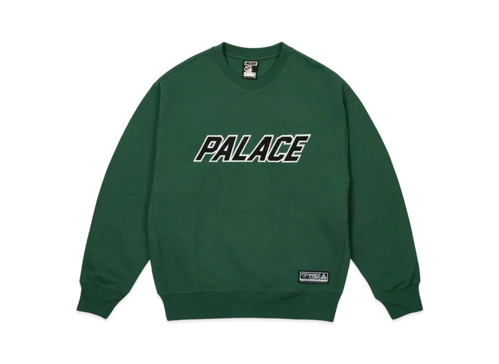 PALACE Applique Team Crew "Green"